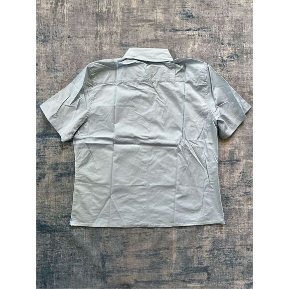 New! Asos Reclaimed Vintage Inspired Short Sleeve Oxford Shirt Medium - Picture 5 of 10